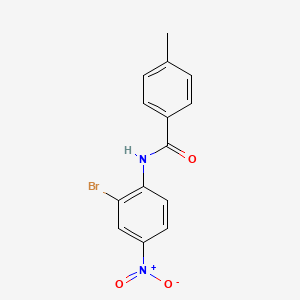 molecular formula C14H11BrN2O3 B4936335 N-(2-bromo-4-nitrophenyl)-4-methylbenzamide 