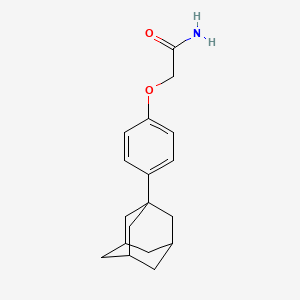 molecular formula C18H23NO2 B4936365 2-[4-(1-adamantyl)phenoxy]acetamide 