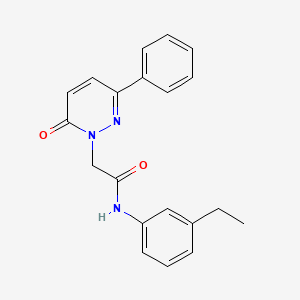 molecular formula C20H19N3O2 B4936388 N-(3-ethylphenyl)-2-(6-oxo-3-phenyl-1(6H)-pyridazinyl)acetamide 