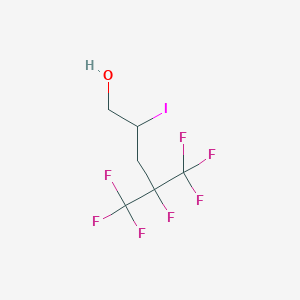 molecular formula C6H6F7IO B049364 2-Iodo-4,5,5,5-tetrafluoro-4-(trifluoromethyl)pentan-1-ol CAS No. 114810-56-9