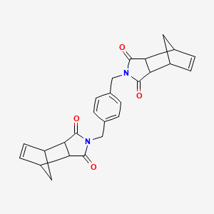 molecular formula C26H24N2O4 B4936477 4,4'-[1,4-phenylenebis(methylene)]bis(4-azatricyclo[5.2.1.0~2,6~]dec-8-ene-3,5-dione) 