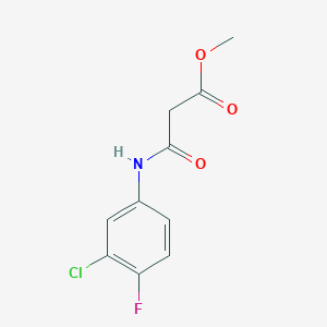 molecular formula C10H9ClFNO3 B4936507 methyl 3-[(3-chloro-4-fluorophenyl)amino]-3-oxopropanoate 