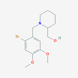 molecular formula C15H22BrNO3 B4936547 [1-(2-bromo-4,5-dimethoxybenzyl)-2-piperidinyl]methanol 