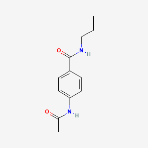 molecular formula C12H16N2O2 B4936588 4-(acetylamino)-N-propylbenzamide 