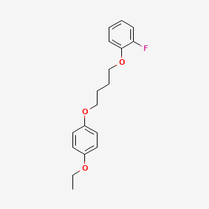 molecular formula C18H21FO3 B4936614 1-[4-(4-ethoxyphenoxy)butoxy]-2-fluorobenzene 
