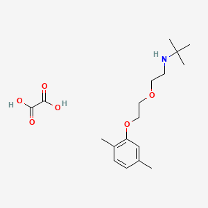 molecular formula C18H29NO6 B4936636 N-{2-[2-(2,5-dimethylphenoxy)ethoxy]ethyl}-2-methyl-2-propanamine oxalate 
