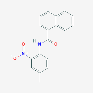 molecular formula C18H14N2O3 B4936676 N-(4-methyl-2-nitrophenyl)-1-naphthamide 