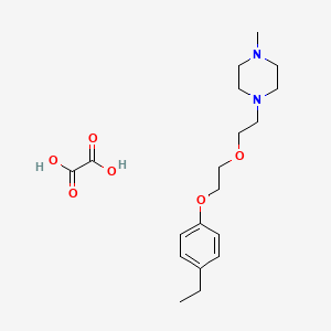 molecular formula C19H30N2O6 B4936679 1-{2-[2-(4-ethylphenoxy)ethoxy]ethyl}-4-methylpiperazine oxalate 