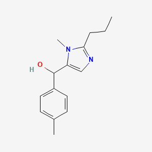 molecular formula C15H20N2O B4936708 (4-methylphenyl)(1-methyl-2-propyl-1H-imidazol-5-yl)methanol 