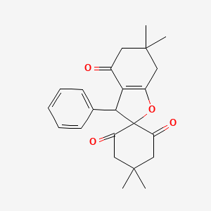 molecular formula C23H26O4 B4936733 4',4',6,6-tetramethyl-3-phenyl-3,5,6,7-tetrahydro-2'H,4H,6'H-spiro[1-benzofuran-2,1'-cyclohexane]-2',4,6'-trione 