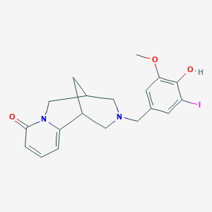 molecular formula C19H21IN2O3 B4936739 11-(4-hydroxy-3-iodo-5-methoxybenzyl)-7,11-diazatricyclo[7.3.1.0~2,7~]trideca-2,4-dien-6-one 