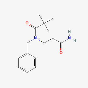 molecular formula C15H22N2O2 B4936766 N~3~-benzyl-N~3~-(2,2-dimethylpropanoyl)-beta-alaninamide 