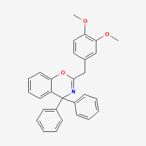 molecular formula C29H25NO3 B4936781 2-(3,4-dimethoxybenzyl)-4,4-diphenyl-4H-1,3-benzoxazine 