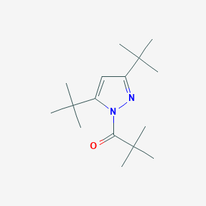 molecular formula C16H28N2O B493680 1-(3,5-Ditert-butylpyrazol-1-yl)-2,2-dimethylpropan-1-one 