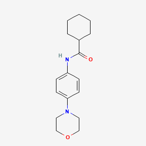 N-[4-(4-morpholinyl)phenyl]cyclohexanecarboxamide