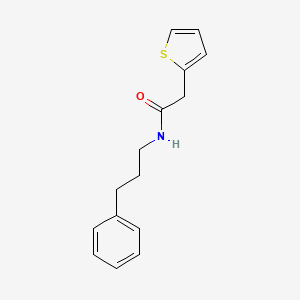 molecular formula C15H17NOS B4936838 N-(3-phenylpropyl)-2-(2-thienyl)acetamide 