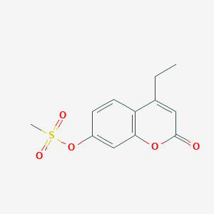 molecular formula C12H12O5S B4936867 4-ethyl-2-oxo-2H-chromen-7-yl methanesulfonate 