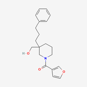 molecular formula C20H25NO3 B4936878 [1-(3-furoyl)-3-(3-phenylpropyl)-3-piperidinyl]methanol 
