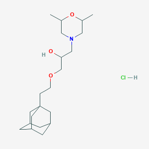 molecular formula C21H38ClNO3 B4936884 1-[2-(1-adamantyl)ethoxy]-3-(2,6-dimethyl-4-morpholinyl)-2-propanol hydrochloride 