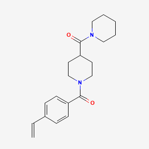 molecular formula C20H26N2O2 B4936897 4-(1-piperidinylcarbonyl)-1-(4-vinylbenzoyl)piperidine 