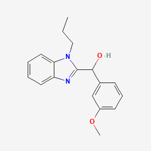 (3-methoxyphenyl)(1-propyl-1H-benzimidazol-2-yl)methanol