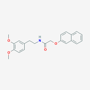 molecular formula C22H23NO4 B4936964 N-[2-(3,4-dimethoxyphenyl)ethyl]-2-(2-naphthyloxy)acetamide 