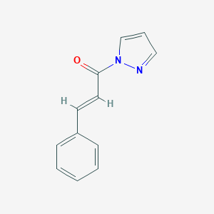 molecular formula C12H10N2O B493697 1-cinnamoyl-1H-pyrazole 