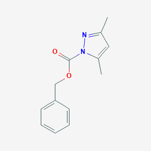 molecular formula C13H14N2O2 B493699 benzyl 3,5-dimethyl-1H-pyrazole-1-carboxylate 