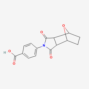 molecular formula C15H13NO5 B4936997 4-(3,5-dioxo-10-oxa-4-azatricyclo[5.2.1.0~2,6~]dec-4-yl)benzoic acid CAS No. 6624-09-5