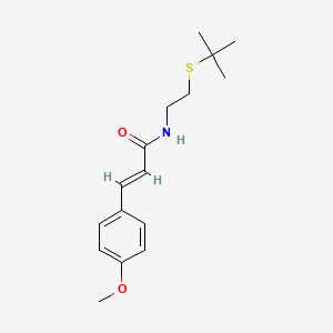 molecular formula C16H23NO2S B4937026 N-[2-(tert-butylthio)ethyl]-3-(4-methoxyphenyl)acrylamide 