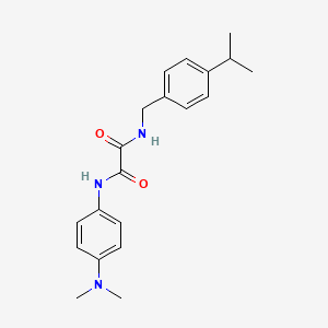molecular formula C20H25N3O2 B4937040 N-[4-(dimethylamino)phenyl]-N'-(4-isopropylbenzyl)ethanediamide 