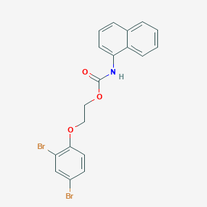 molecular formula C19H15Br2NO3 B4937110 2-(2,4-dibromophenoxy)ethyl 1-naphthylcarbamate 