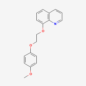 molecular formula C18H17NO3 B4937141 8-[2-(4-methoxyphenoxy)ethoxy]quinoline 