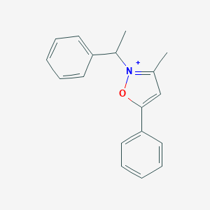 molecular formula C18H18NO+ B493716 3-Methyl-5-phenyl-2-(1-phenylethyl)isoxazol-2-ium 