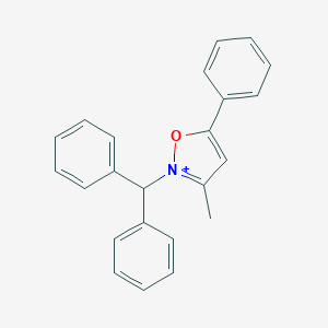 molecular formula C23H20NO+ B493721 2-Benzhydryl-3-methyl-5-phenylisoxazol-2-ium 