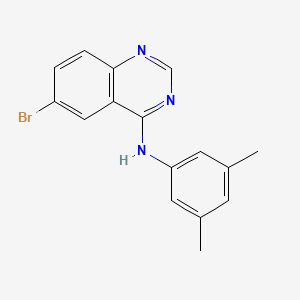 molecular formula C16H14BrN3 B4937242 6-bromo-N-(3,5-dimethylphenyl)-4-quinazolinamine 