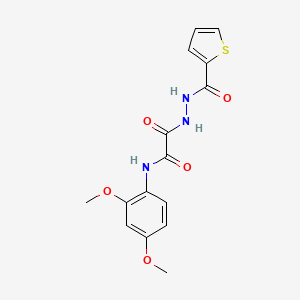 molecular formula C15H15N3O5S B4937257 N-(2,4-dimethoxyphenyl)-2-oxo-2-[2-(2-thienylcarbonyl)hydrazino]acetamide CAS No. 5658-90-2