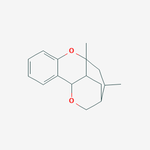 molecular formula C16H20O2 B4937275 9,11-dimethyl-8,15-dioxatetracyclo[10.2.2.0~2,7~.0~9,14~]hexadeca-2,4,6-triene 