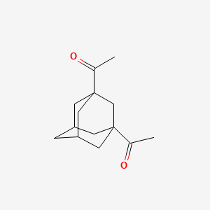 molecular formula C14H20O2 B4937295 1,1'-tricyclo[3.3.1.1~3,7~]decane-1,3-diyldiethanone 