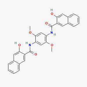 molecular formula C30H24N2O6 B4937322 N,N'-(2,5-dimethoxy-1,4-phenylene)bis(3-hydroxy-2-naphthamide) 