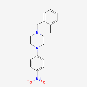 molecular formula C18H21N3O2 B4937361 1-(2-methylbenzyl)-4-(4-nitrophenyl)piperazine 