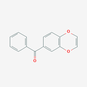 molecular formula C15H10O3 B493738 1,4-Benzodioxin-6-yl(phenyl)methanone 