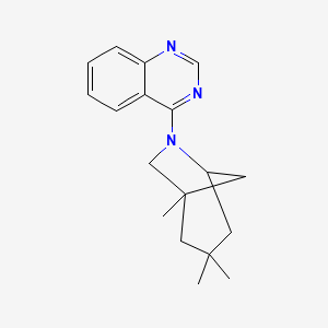molecular formula C18H23N3 B4937426 4-(1,3,3-trimethyl-6-azabicyclo[3.2.1]oct-6-yl)quinazoline 