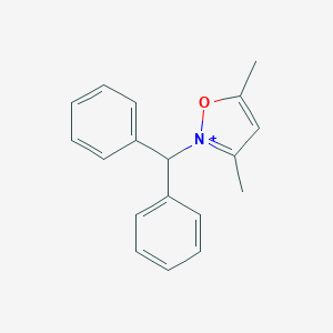 molecular formula C18H18NO+ B493744 2-Benzhydryl-3,5-dimethylisoxazol-2-ium 