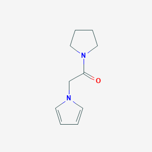 molecular formula C10H14N2O B493747 1-[2-oxo-2-(1-pyrrolidinyl)ethyl]-1H-pyrrole 