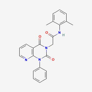 molecular formula C23H20N4O3 B4937516 N-(2,6-dimethylphenyl)-2-(2,4-dioxo-1-phenyl-1,4-dihydropyrido[2,3-d]pyrimidin-3(2H)-yl)acetamide 