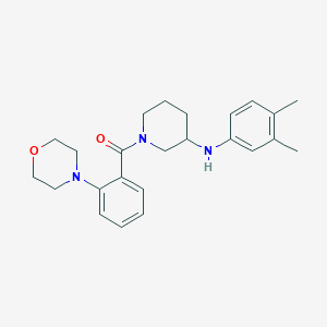 N-(3,4-dimethylphenyl)-1-[2-(4-morpholinyl)benzoyl]-3-piperidinamine