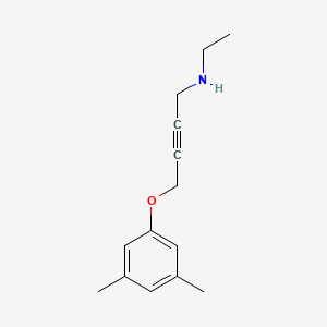 molecular formula C14H19NO B4937534 4-(3,5-dimethylphenoxy)-N-ethyl-2-butyn-1-amine 