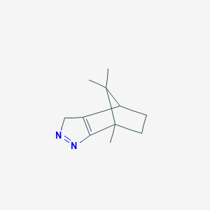 molecular formula C11H16N2 B493755 1,10,10-Trimethyl-3,4-diazatricyclo[5.2.1.0~2,6~]deca-2(6),3-diene 