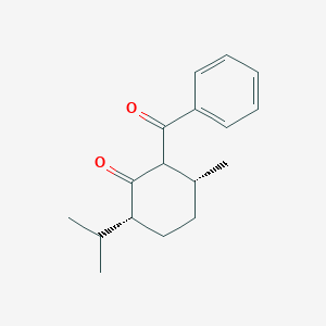 molecular formula C17H22O2 B493757 2-Benzoyl-6-isopropyl-3-methylcyclohexanone 